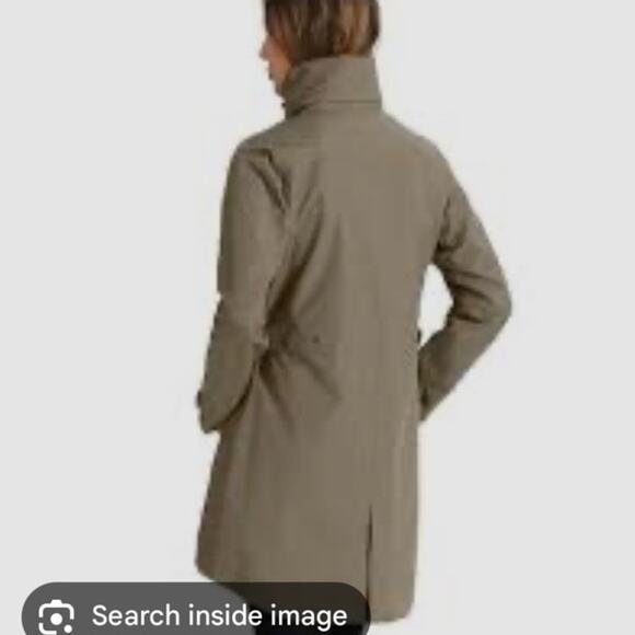 EUC NAU Army Green Quintessential Trench Jacket M - Picture 2 of 8